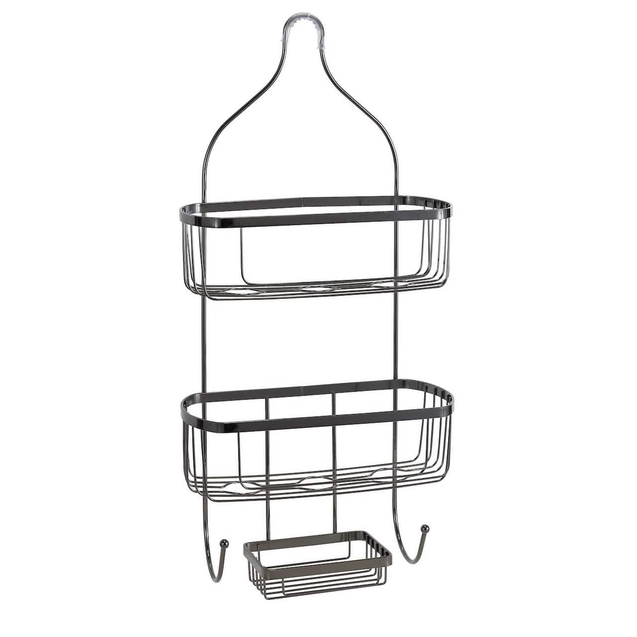 Bath Bliss Prince Design Black Onyx Shower Caddy